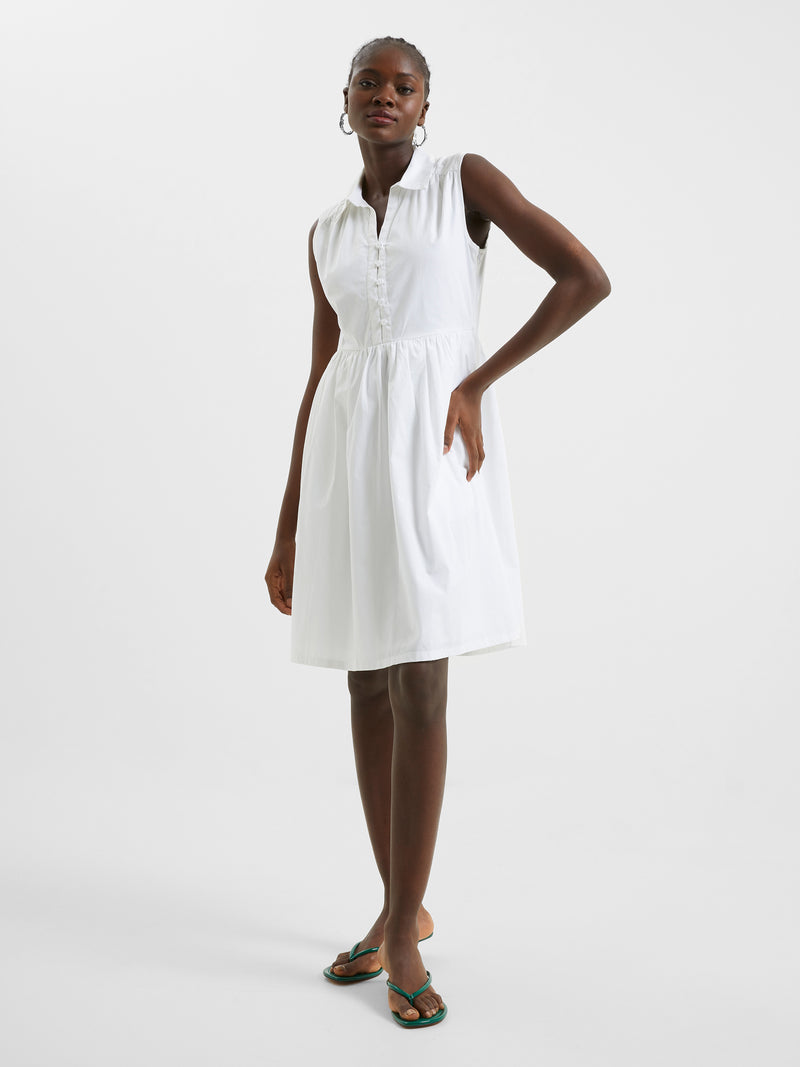 Sleeveless Smock Shirt Dress White | French Connection UK