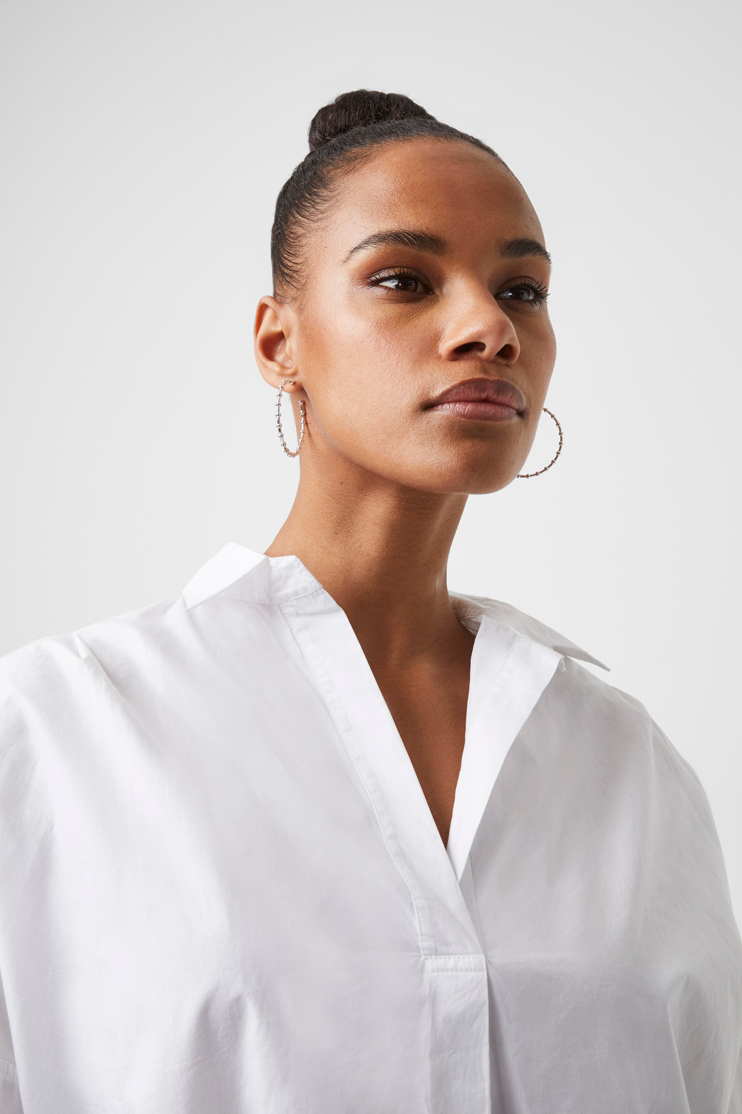 Rhodes Poplin Popover Shirt | French Connection UK