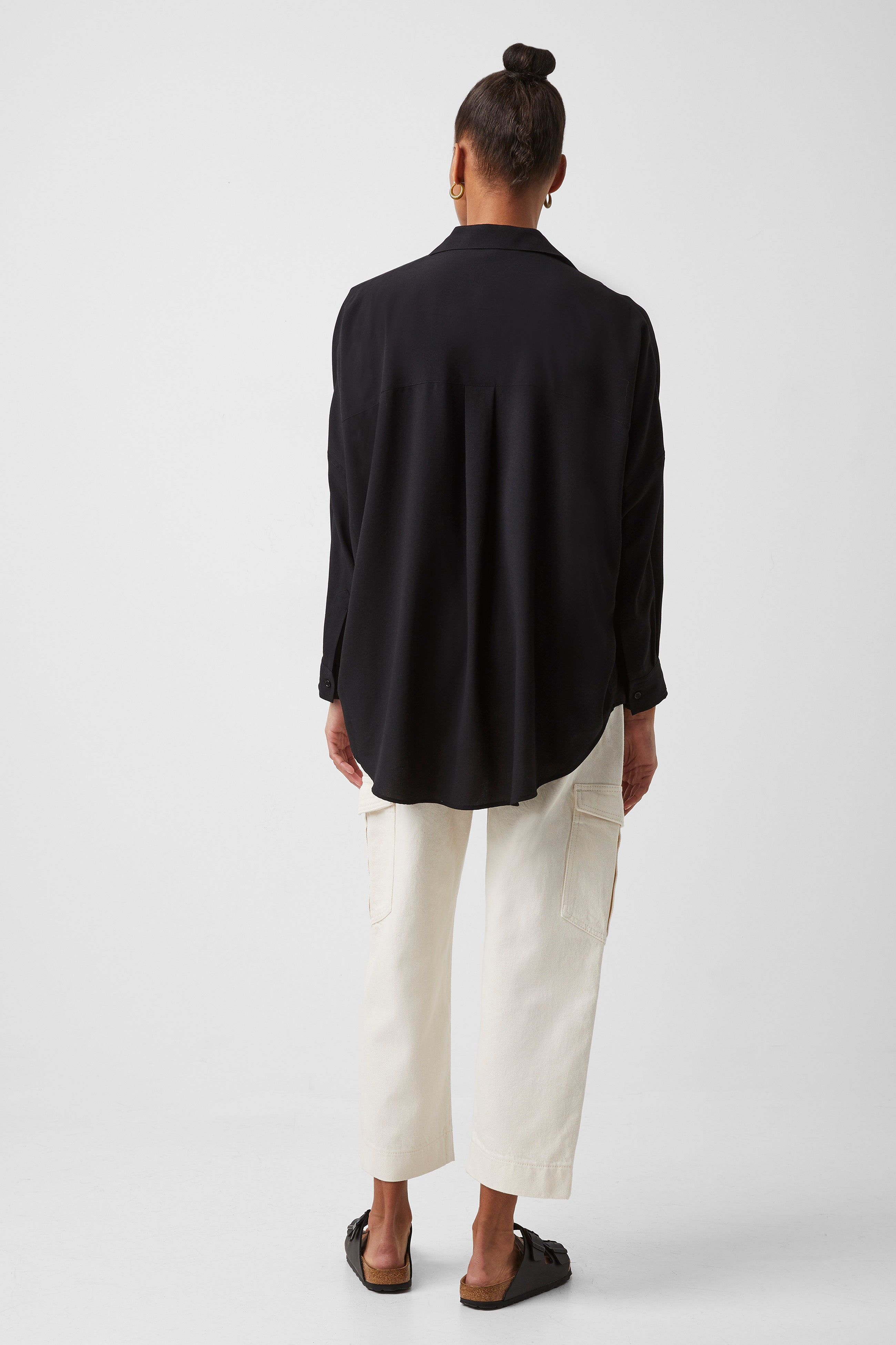 Rhodes Recycled Crepe Popover Shirt