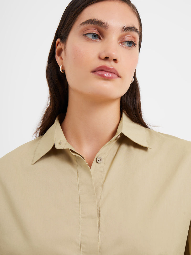 Rhodes Poplin Popover Shirt | French Connection UK