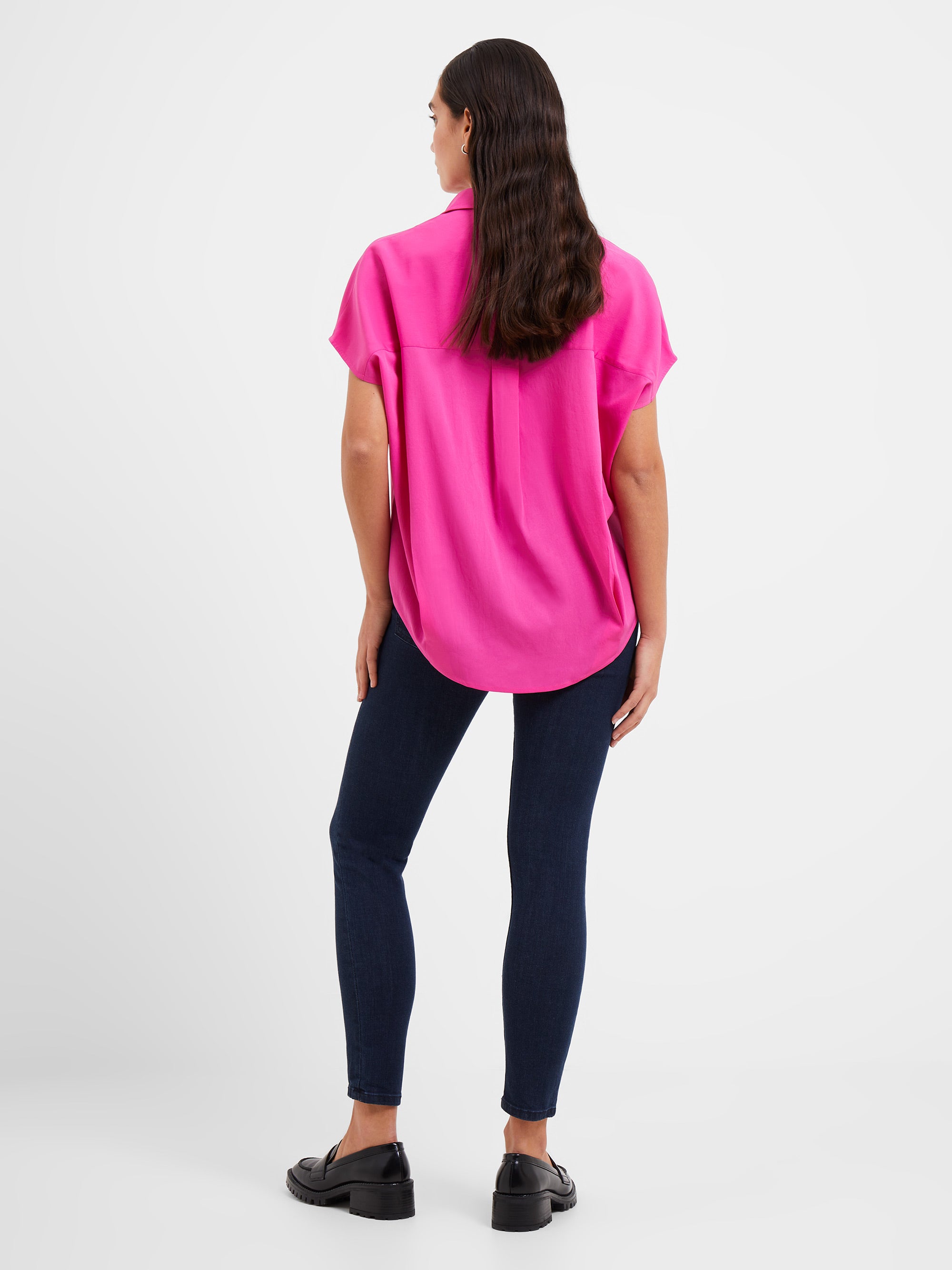 Cele Recycled Crepe Light Popover Shirt