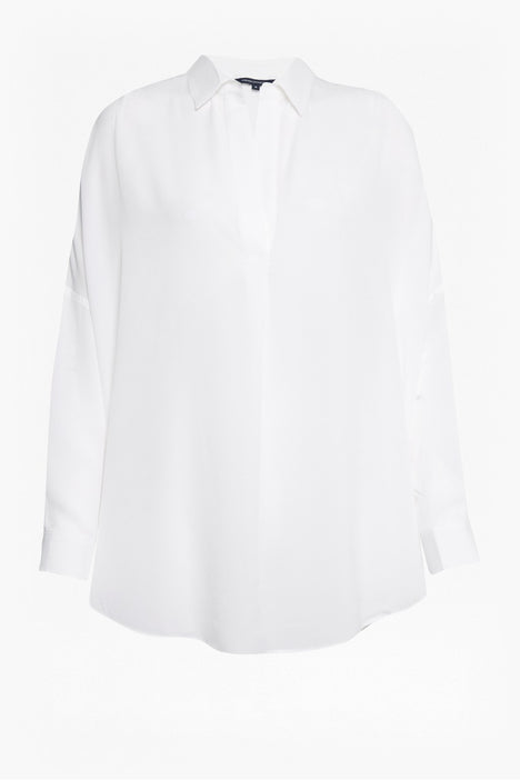 Rhodes Recycled Crepe Popover Shirt