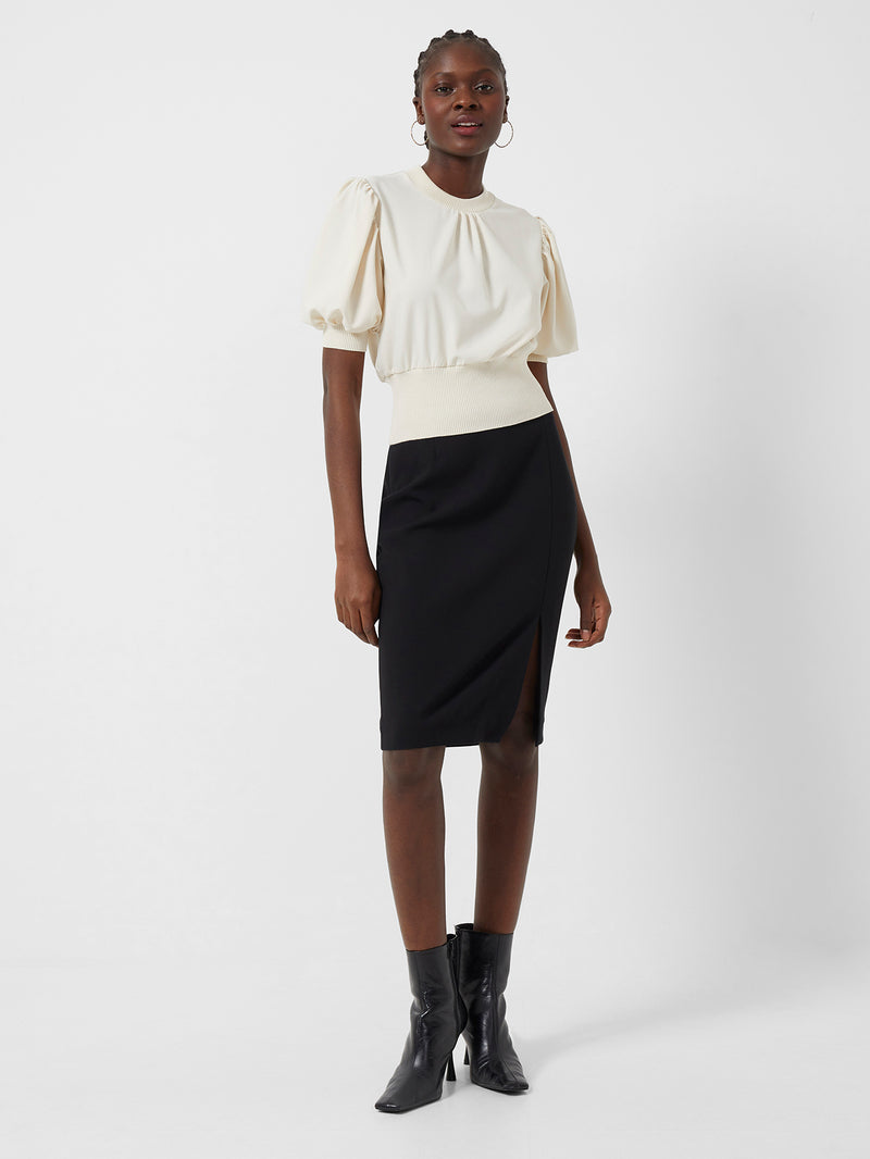 Buntie Whisper Ruth Pencil Skirt Black French Connection UK