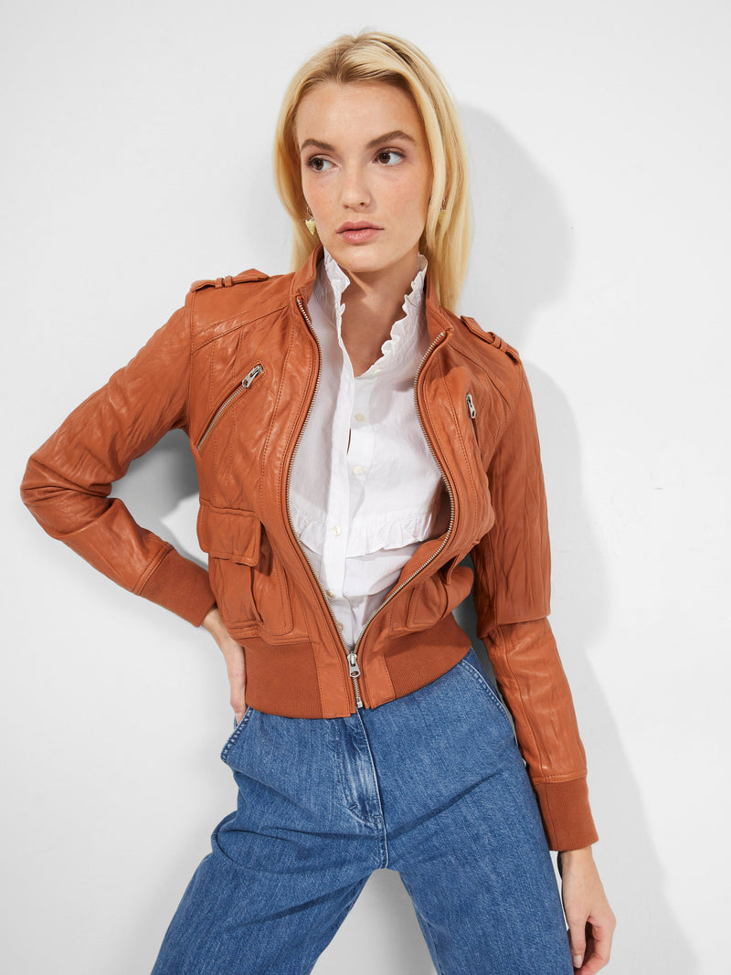 Arada Bleeker Leather Jacket | French Connection UK