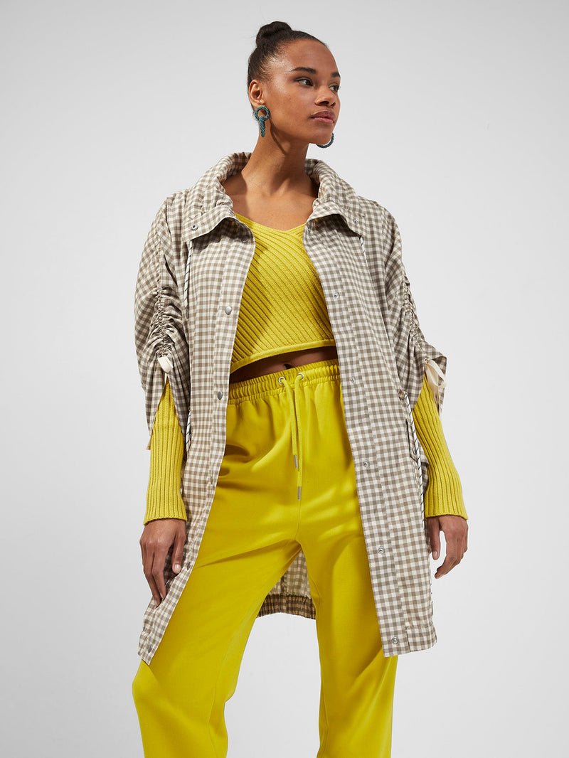 Zara on sale gingham jacket
