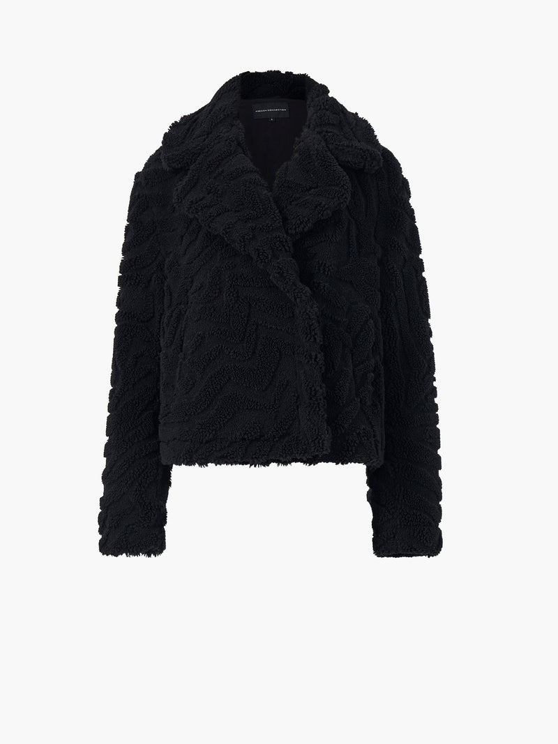Bobby Borg Cropped Jacket Black French Connection UK