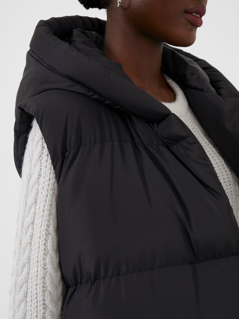 Sleeveless puffer jacket discount ladies