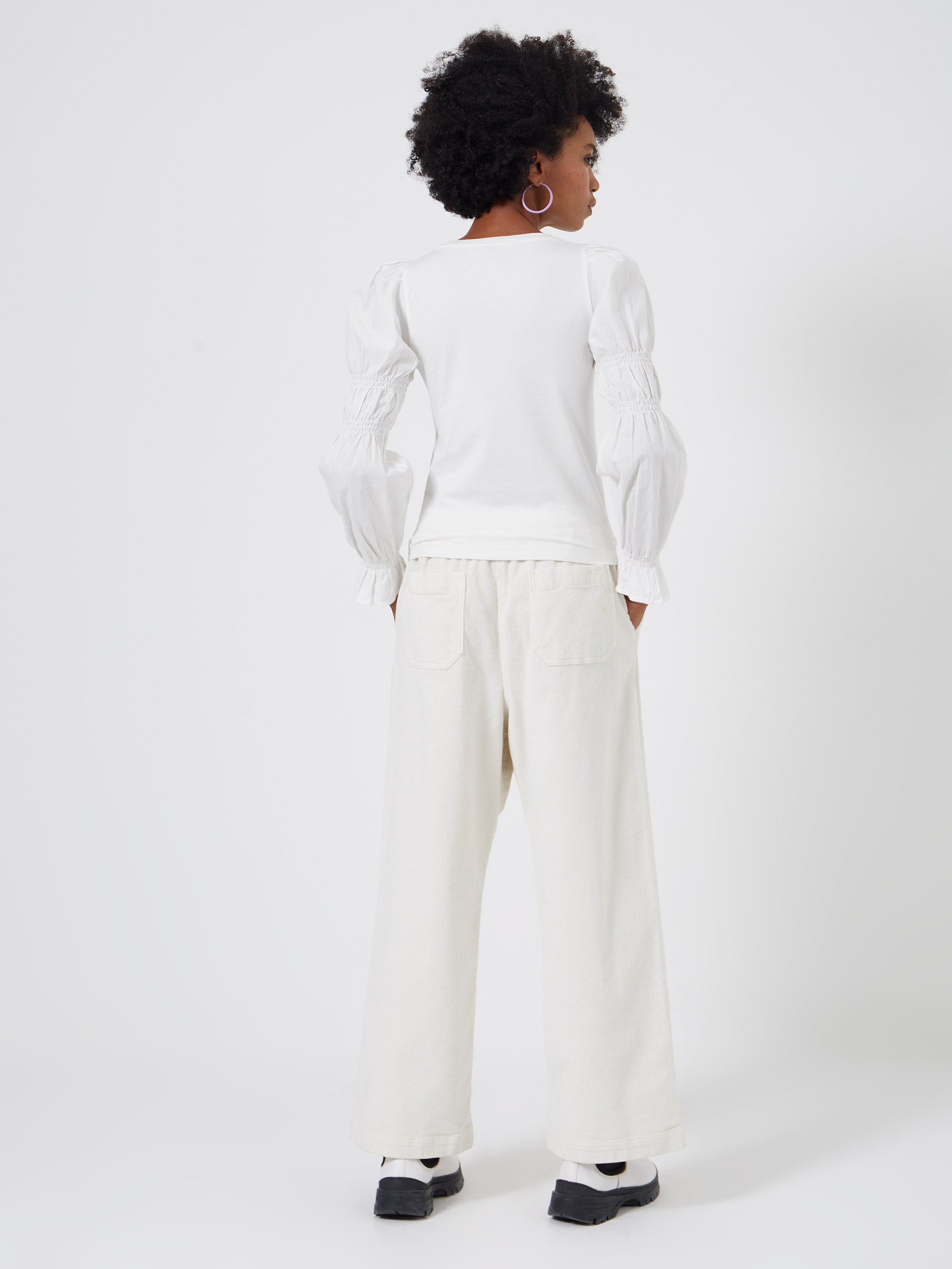 Tim Tim Solid Jersey Marie Sleeve Top