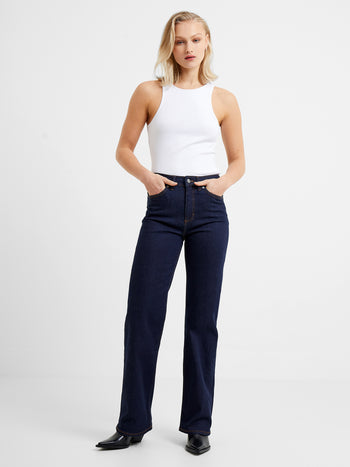 Rassia Cheryle Ribbed Racer Tank Top