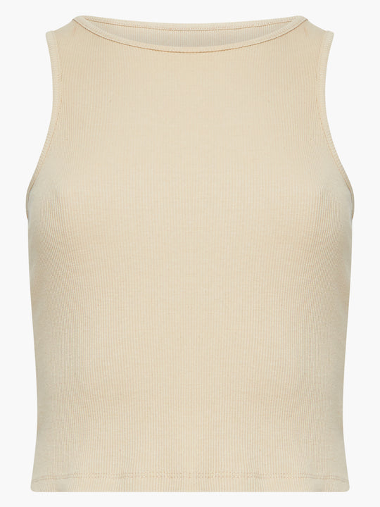 Rassia Cheryle Ribbed Racer Tank Top