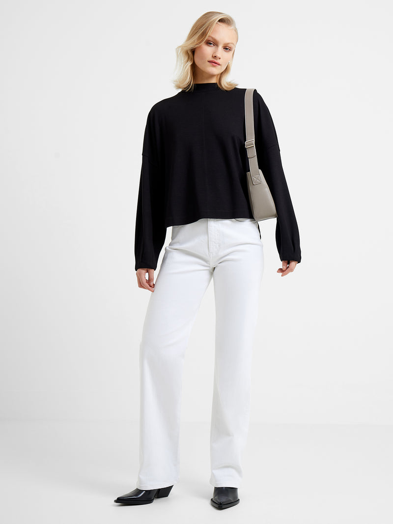 Suzie Beau Long Sleeve Top BLACK | French Connection UK