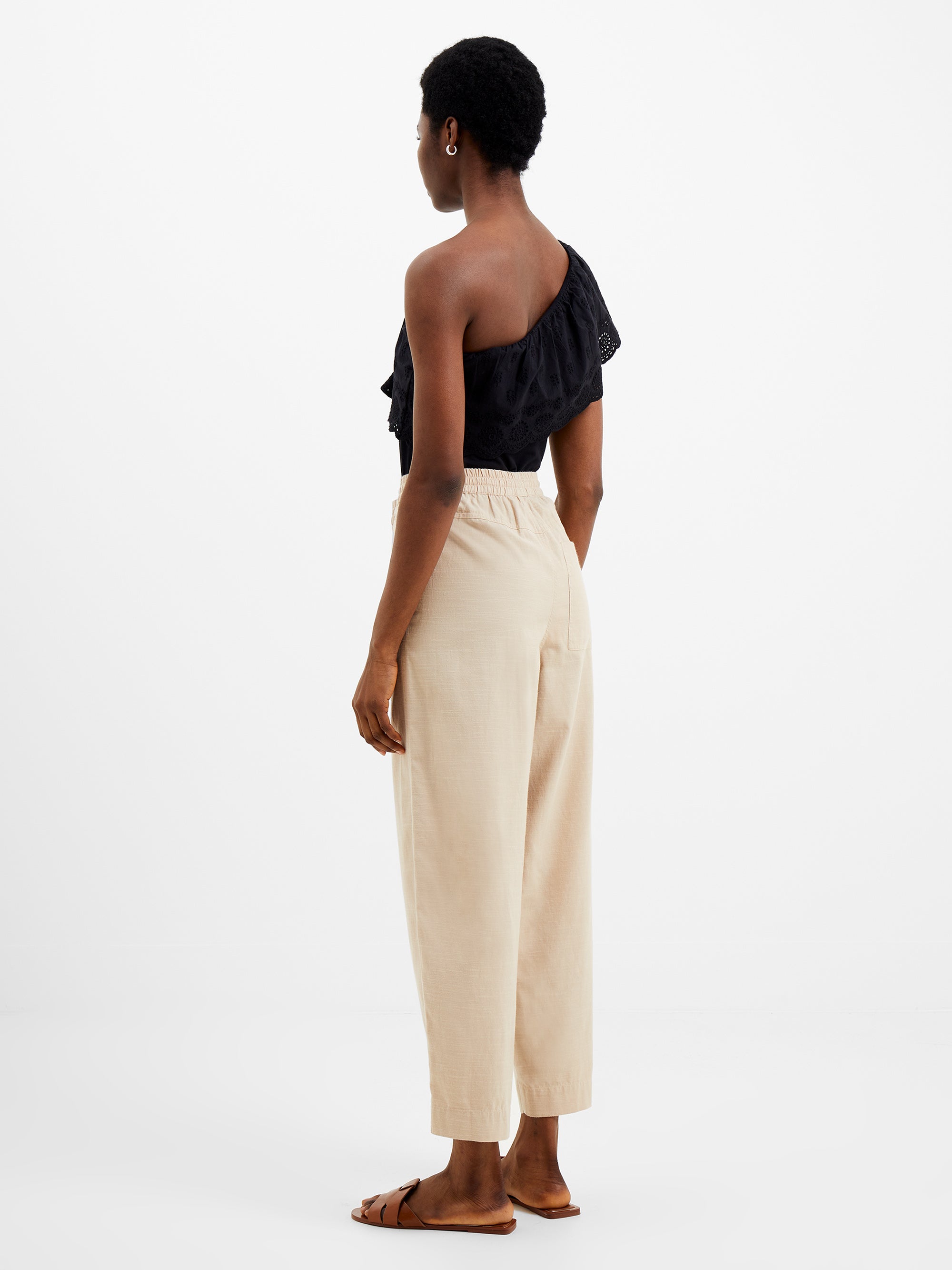 Rosana Broderie One Shoulder Top