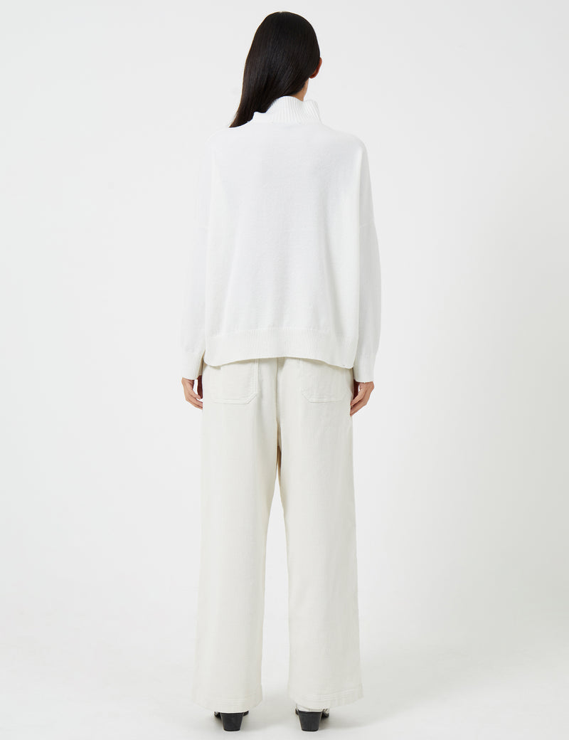 Jeanie Vhari Roll Neck Jumper Winter White | French Connection UK