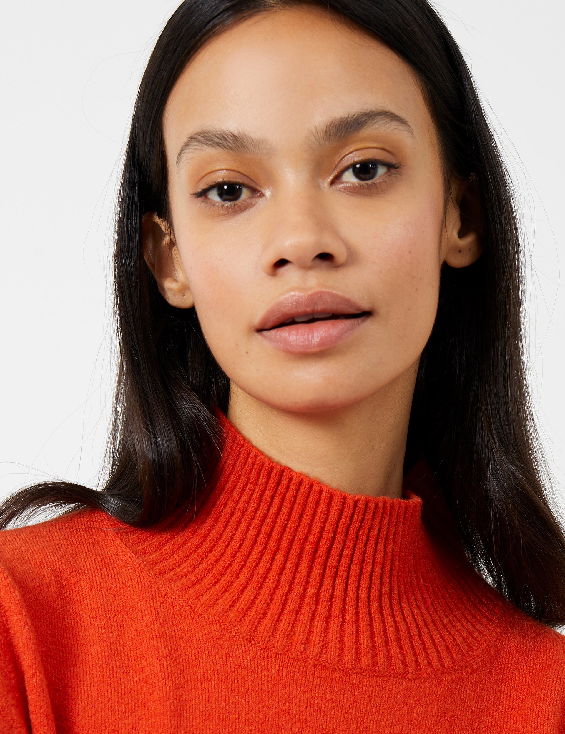 Jeanie Vhari Recycled Roll Neck Jumper Grenadine | French Connection UK