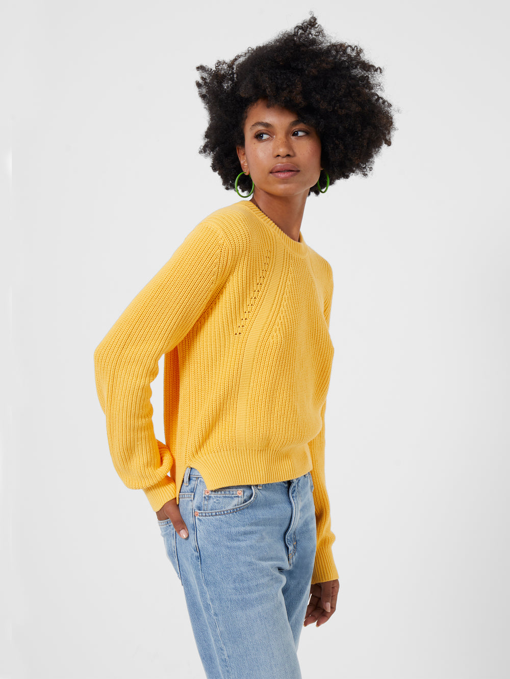 Mustard knit jumper hotsell