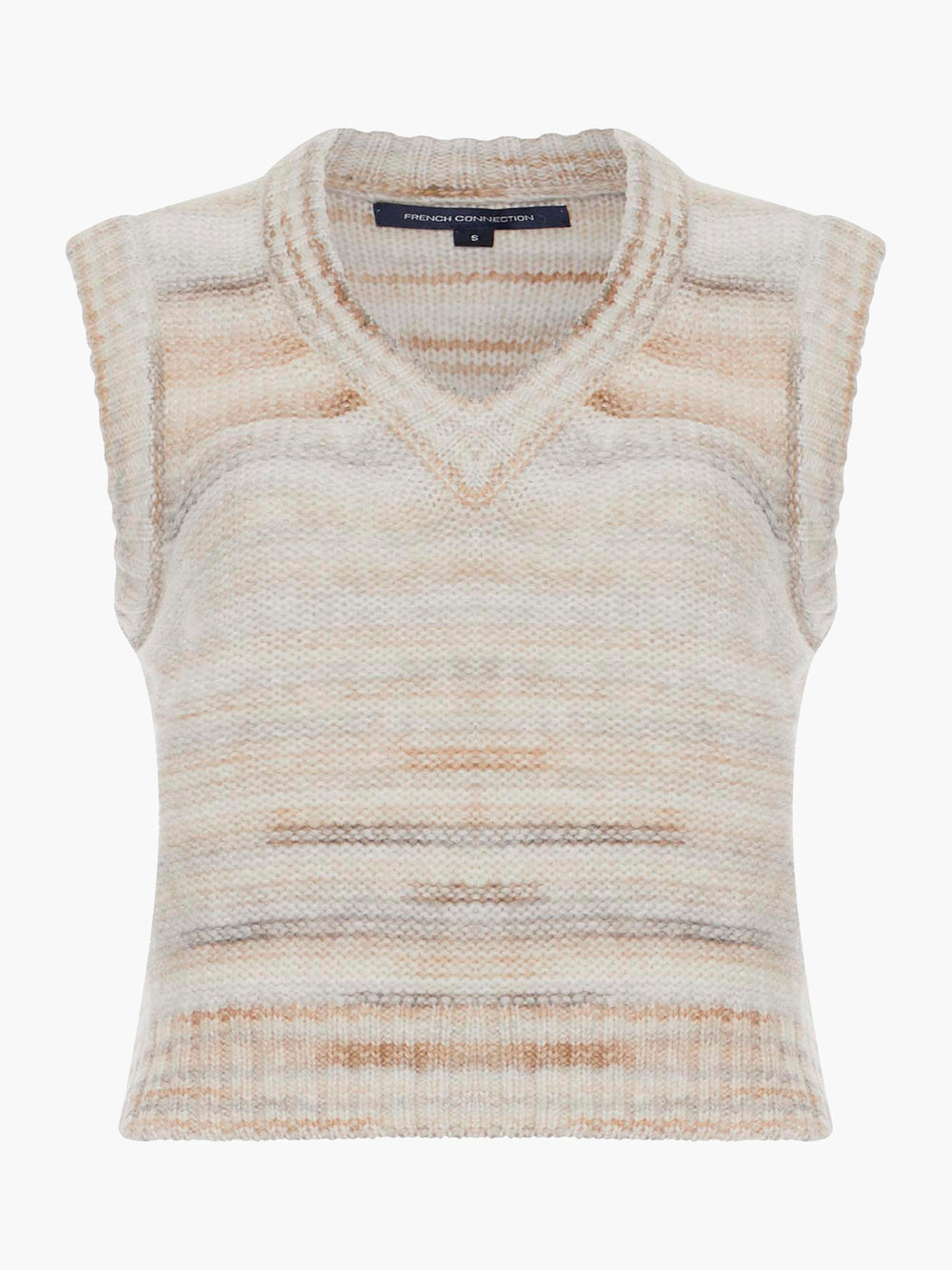 Maly Space Dye Vest Oatmeal Multi | French Connection UK