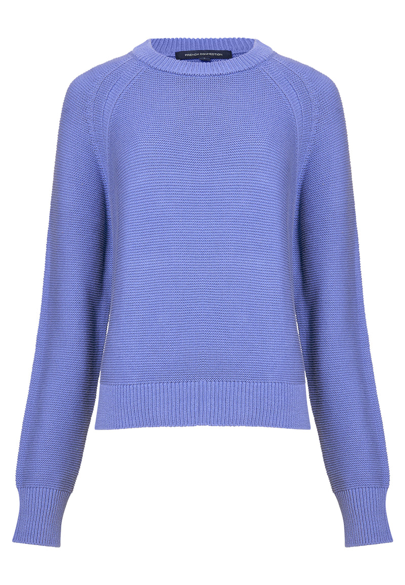 Lily Mozart Crew Neck Jumper Baja Blue French Connection UK