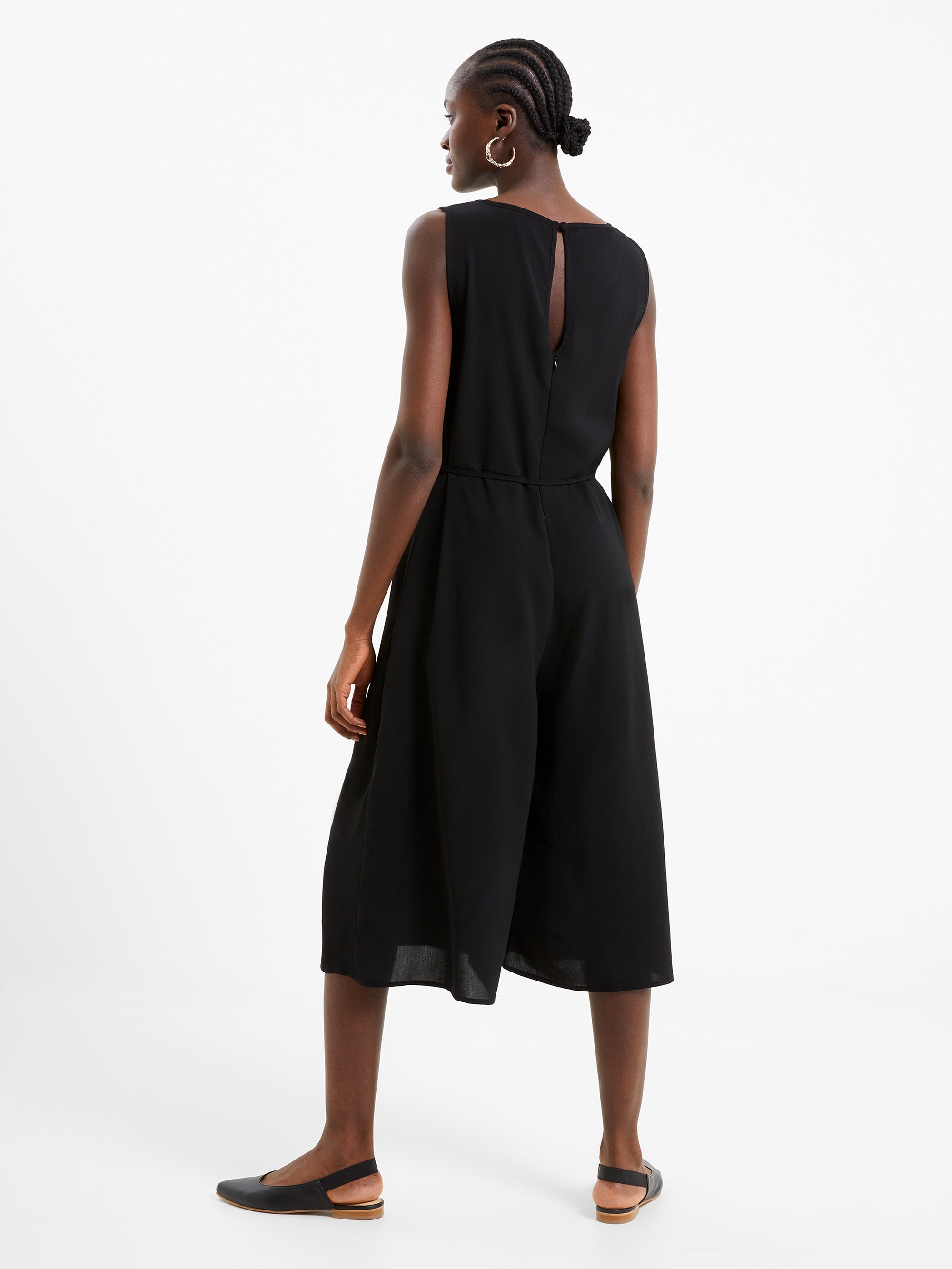 Black culotte jumpsuit best sale uk