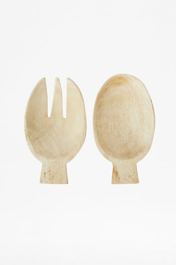 Sun Bleach Wooden Salad Server