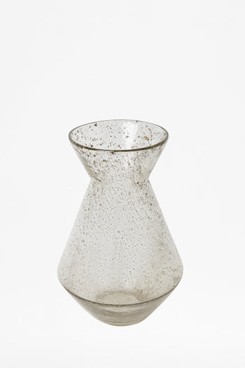 Small Luxe Recycled Clear Trumpet Vase