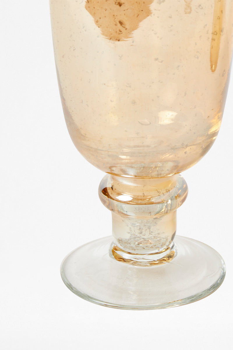 luxe recycled blush wine glass blush