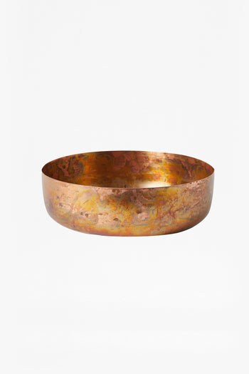 Large Molten Copper Bowl