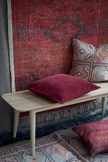 Medium Recycled Crimson Cassis Rug