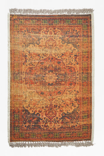 Large Recycled Spiced Ginger Rug