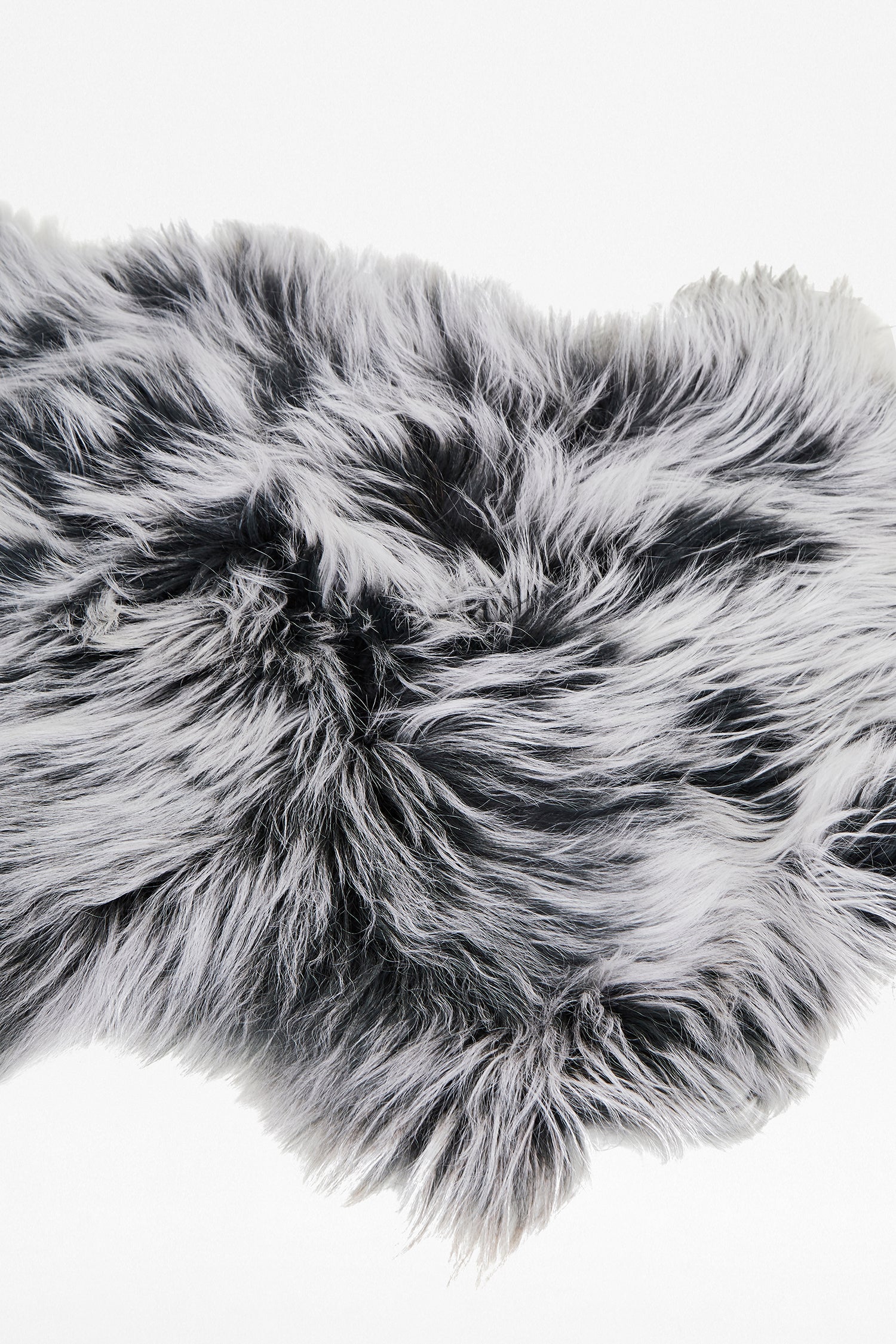 grey tipped cashmere pelt grey