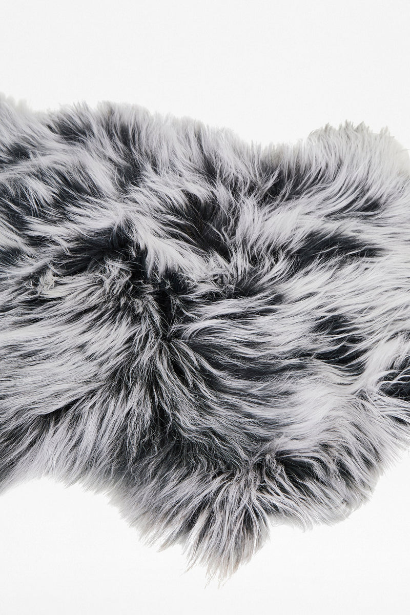 grey tipped cashmere pelt grey