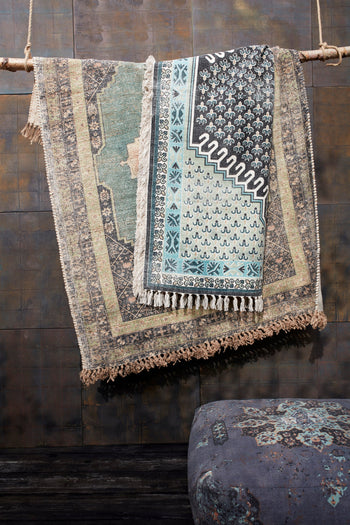 Mint Medium Poppy Field Rug