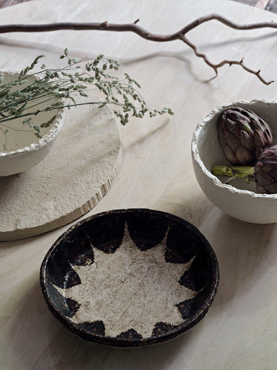 Paper Mache Round Tray