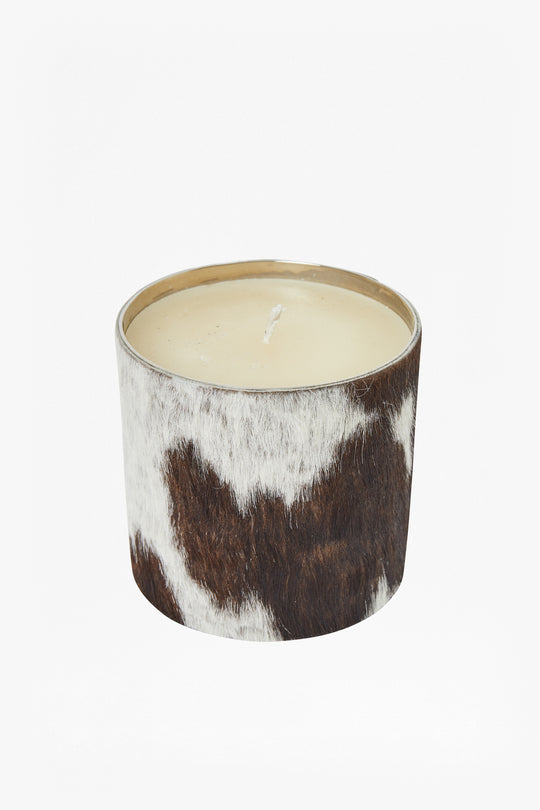 Natural Cowhide Candle