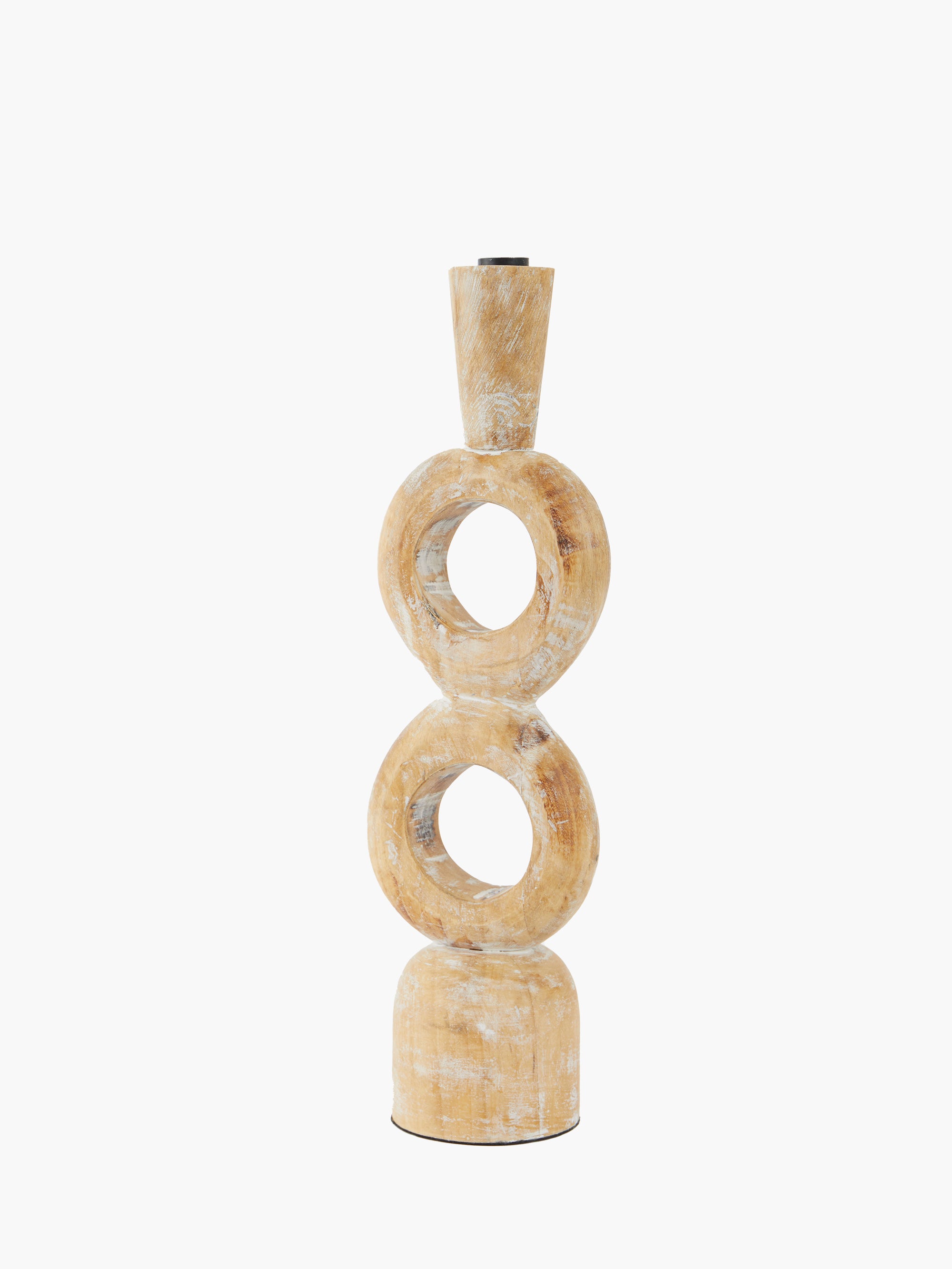 Tall Wooden Candle Holder