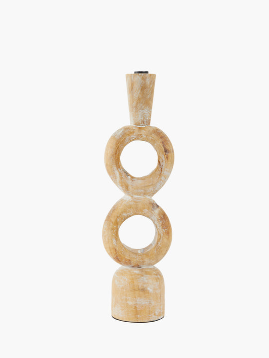 Tall Wooden Candle Holder