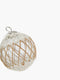 Roped Clear Orb Bauble Ornament