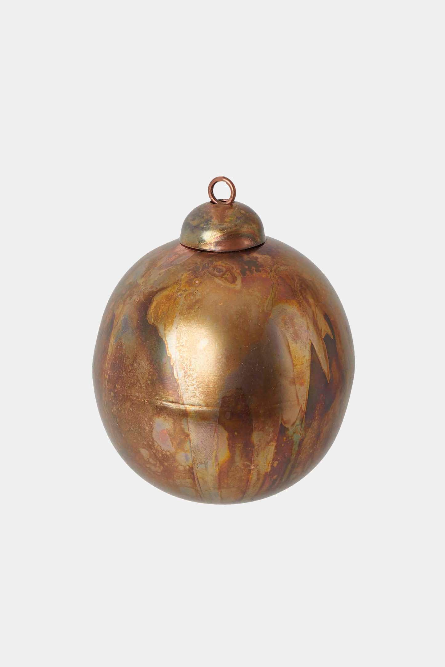 antique bauble brass