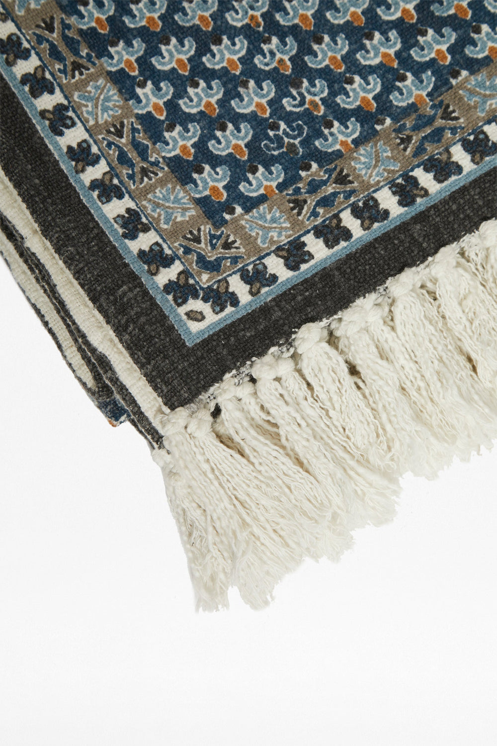 Poppy Repeat Blue Throw Blue French Connection UK