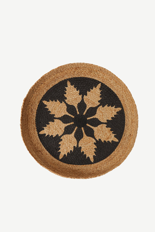 Large Flower Blue Wall Basket