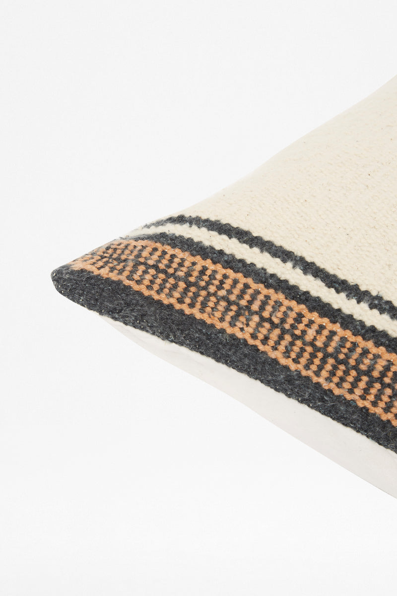 pastel tribal cushion white and black