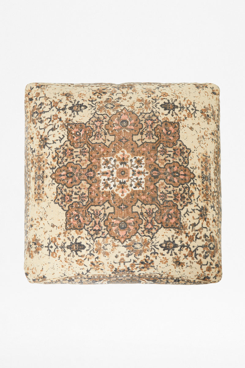 natural kasbar pouffe natural