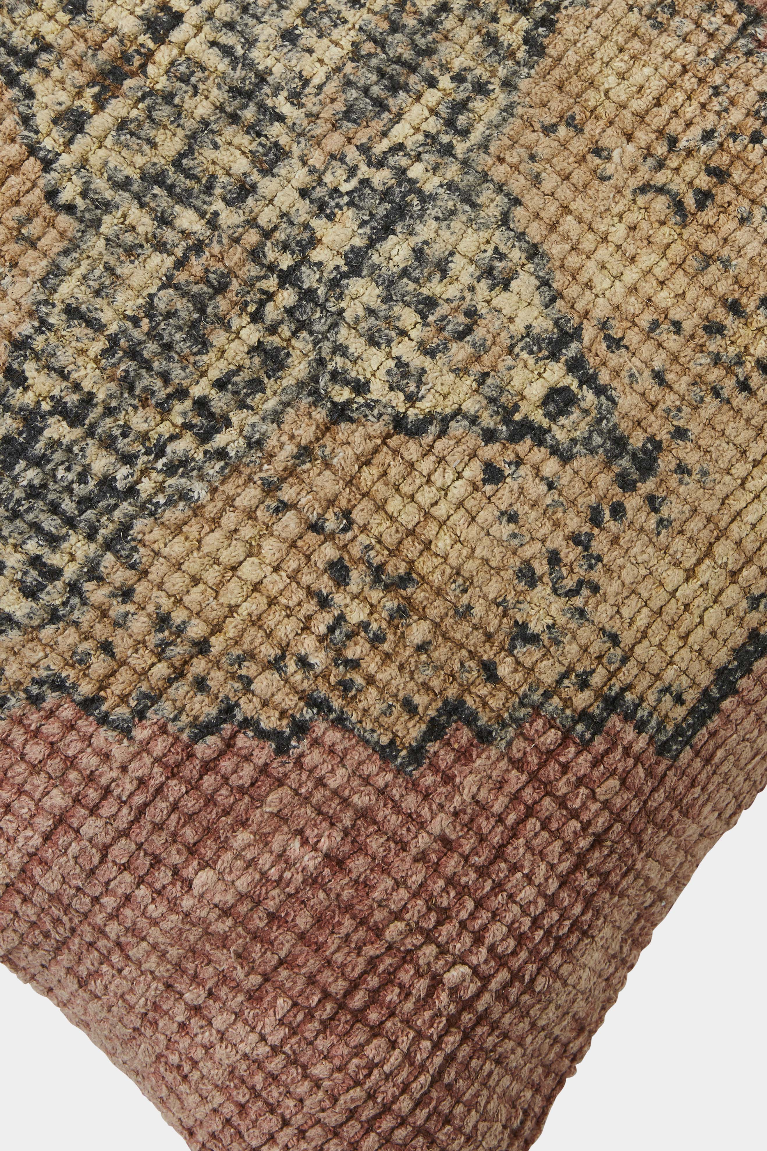 kerala tasselled cushion soft coral