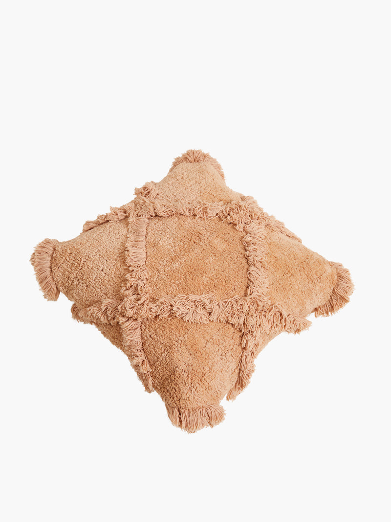 Toasted Almond Tufted Cushion