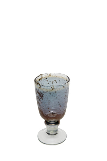 Luxe Blue Wine Glass