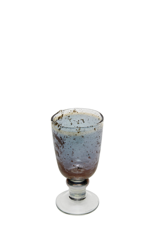 Luxe Blue Wine Glass