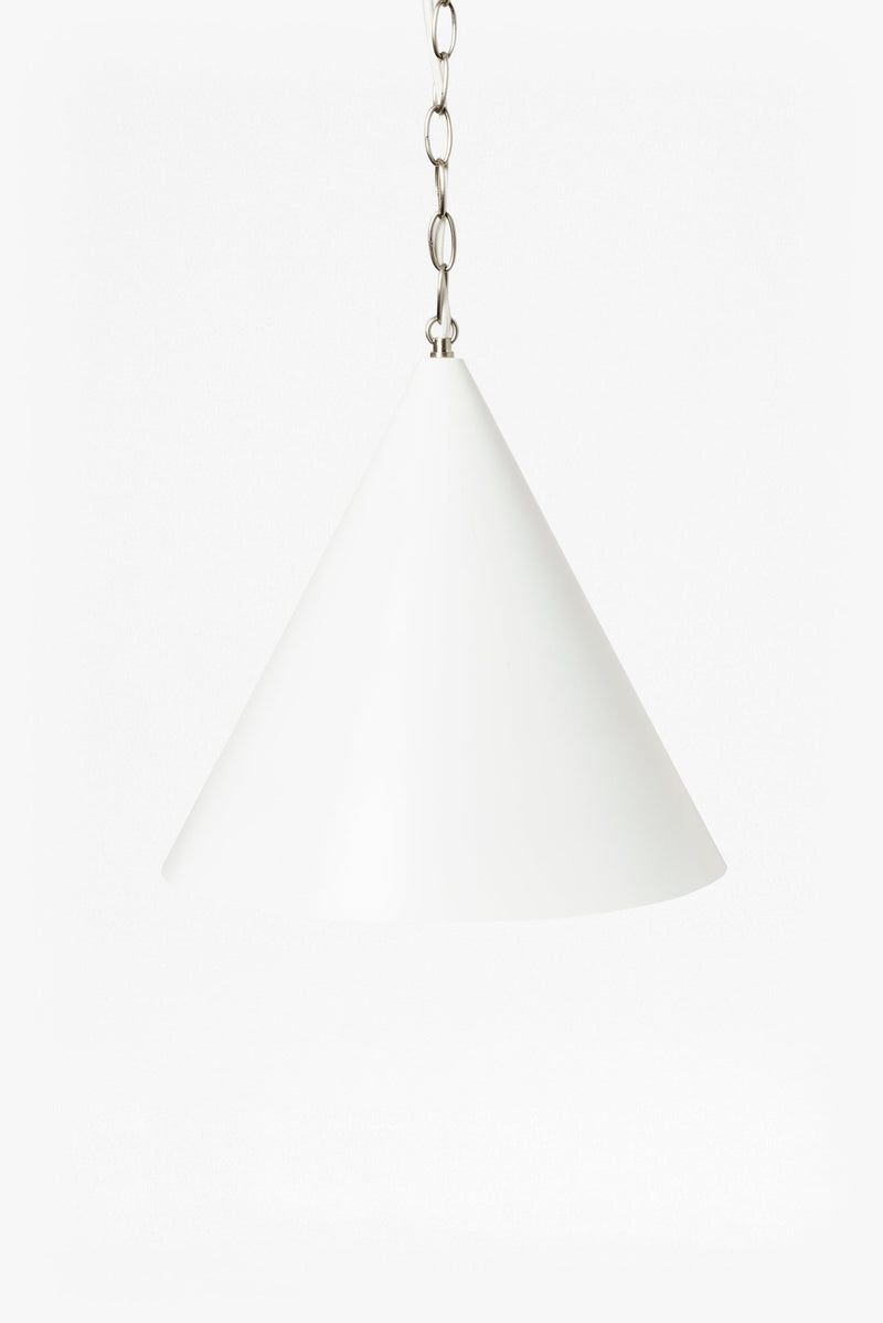 white cone ceiling light white