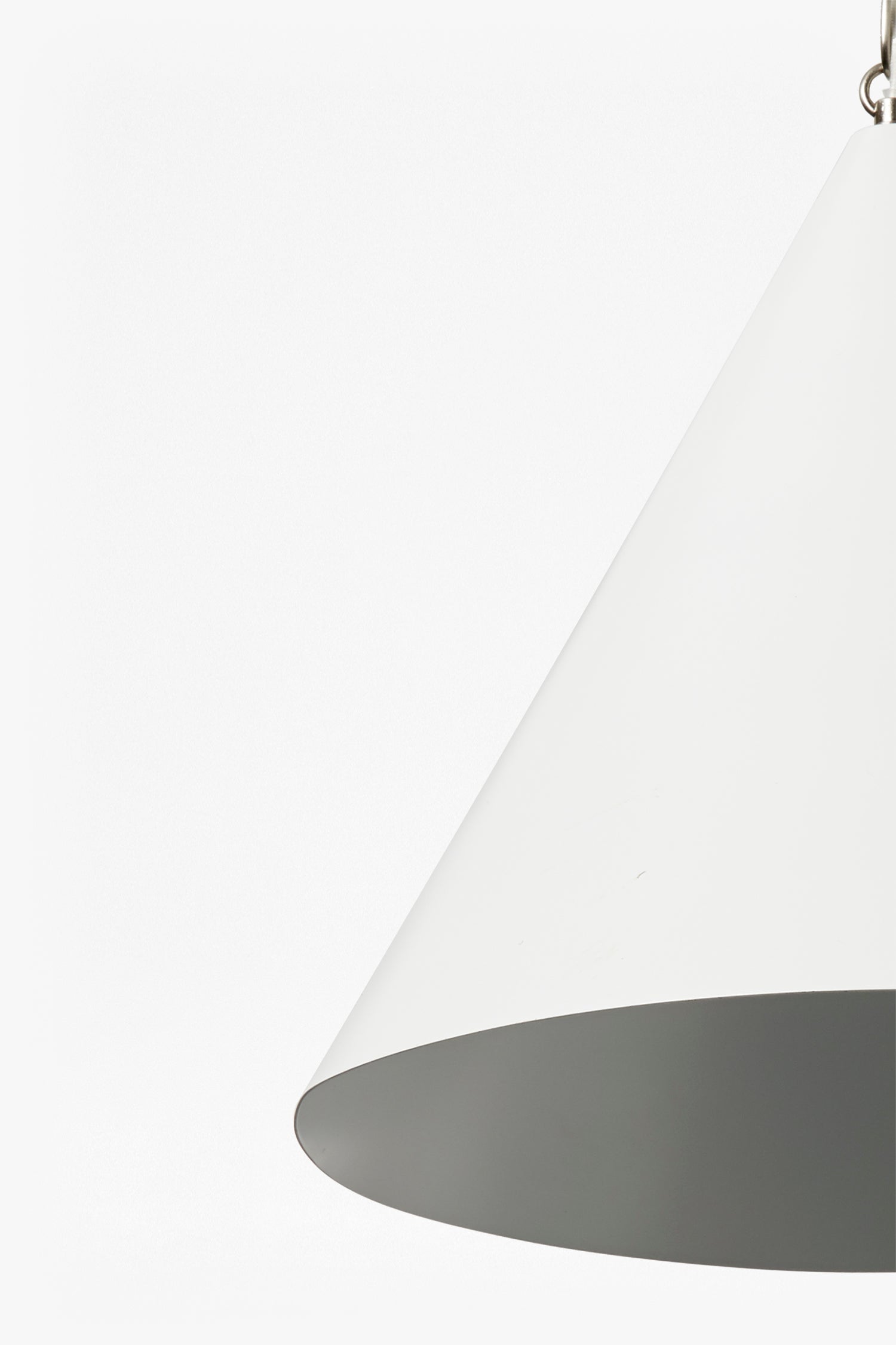 white cone ceiling light white