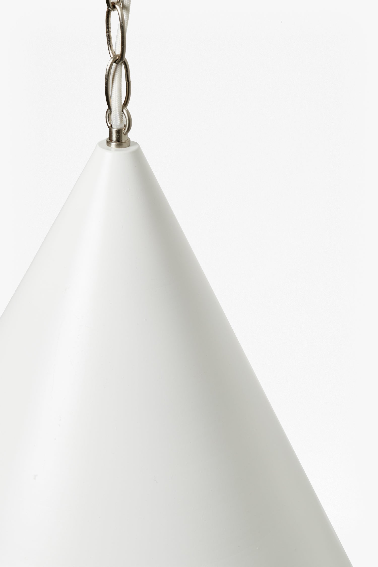 white cone ceiling light white