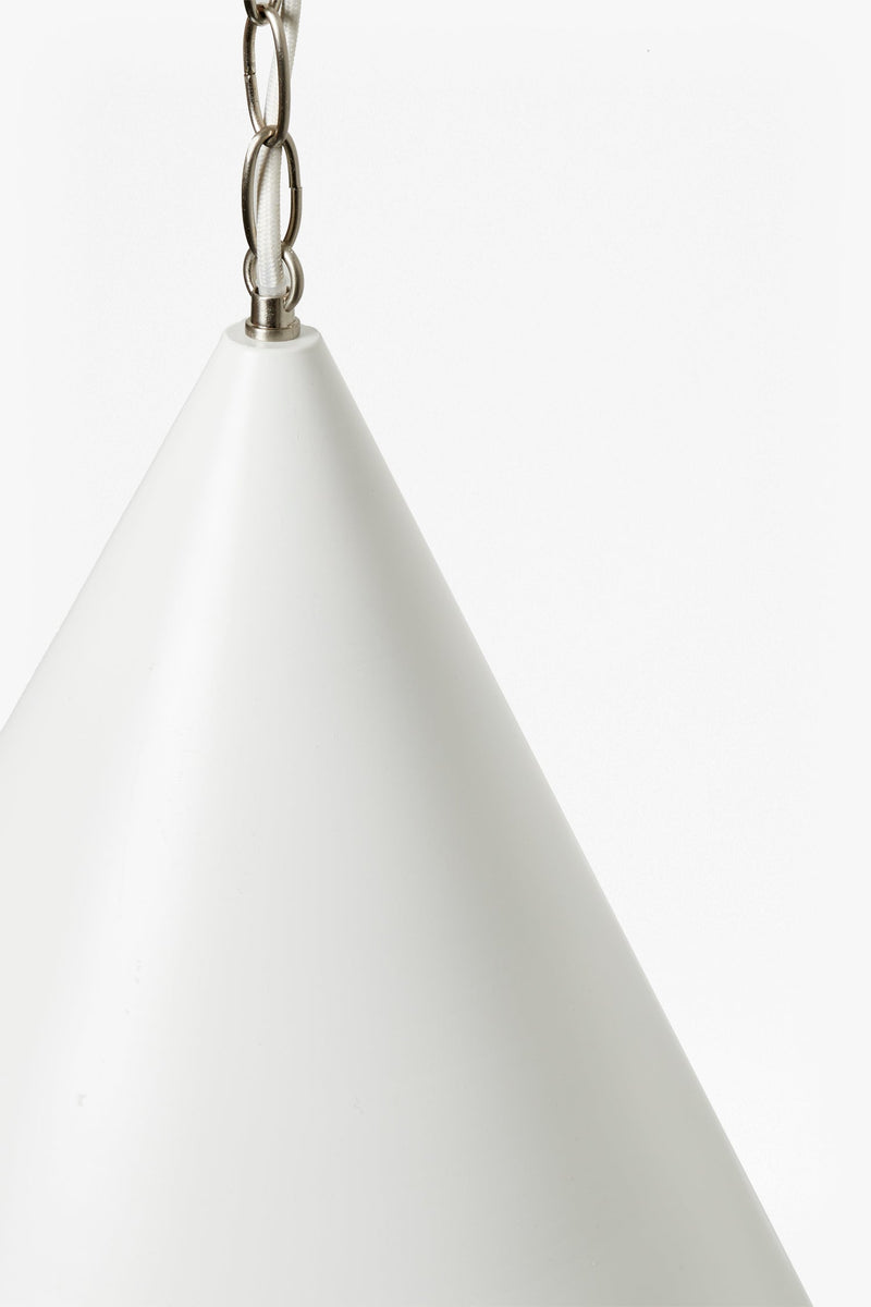white cone ceiling light white