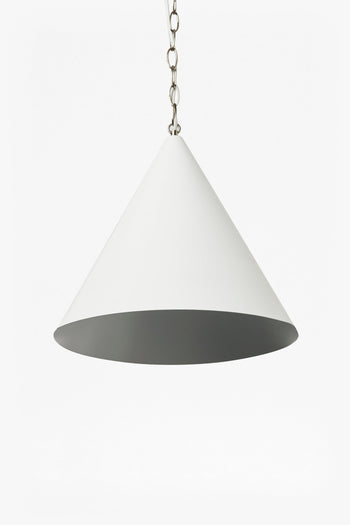 White Cone Ceiling Light
